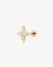 Load image into Gallery viewer, ODESSA | Lab Grown Diamond 4-Point Star Threaded with Flatback by Aurelie Gi
