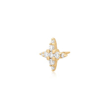 Load image into Gallery viewer, ODESSA | Lab Grown Diamond 4-Point Star Threaded with Flatback by Aurelie Gi — alternate angle
