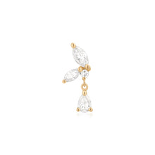 Load image into Gallery viewer, LEONA | Marquise Dangle Lab Grown Diamond Threaded with Flatback by Aurelie Gi — alternate angle
