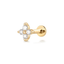 Load image into Gallery viewer, MINTAKA | Pointed Star Threaded Flatback by Aurelie Gi — alternate angle
