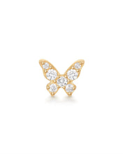 Load image into Gallery viewer, BELLATRIX | Lab Grown Diamond Butterfly Threaded Flatback by Aurelie Gi — alternate angle
