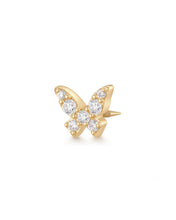 Load image into Gallery viewer, BELLATRIX | Lab Grown Diamond Butterfly Threaded Flatback by Aurelie Gi — on model

