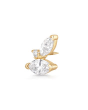 Load image into Gallery viewer, ARTEMIS | Marquise Lab Grown Diamond Threaded Flatback by Aurelie Gi — alternate angle
