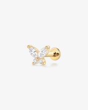 Load image into Gallery viewer, CASSANDRA | Marquise Lab Grown Diamond Butterfly Threaded Flatback by Aurelie Gi
