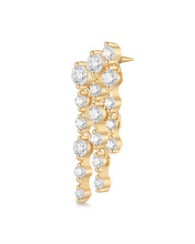 Load image into Gallery viewer, OSUPA | 3-Row Dangling Lab Grown Diamonds Threaded Flatback by Aurelie Gi — alternate angle
