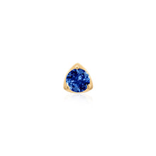 Load image into Gallery viewer, INDIGO | Lab Grown Sapphire Threaded with Flatback by Aurelie Gi — on model
