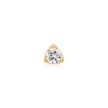Load image into Gallery viewer, SERAPHINA | Lab Grown Solitaire Threaded with Flatback by Aurelie Gi — on model
