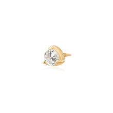 Load image into Gallery viewer, SERAPHINA | Lab Grown Solitaire Threaded with Flatback by Aurelie Gi — alternate angle
