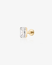 Load image into Gallery viewer, Baguette Lab Grown Diamond Flatback Stud by Aurelie Gi
