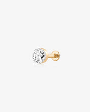 Load image into Gallery viewer, Round Lab Grown Diamond Flatback Stud by Aurelie Gi
