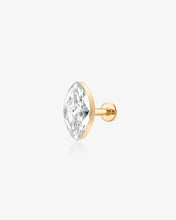 Load image into Gallery viewer, Marquise Lab Grown Diamond Flatback Stud by Aurelie Gi
