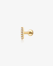 Load image into Gallery viewer, Lab-Grown Diamond Bar Flatback Stud by Aurelie Gi
