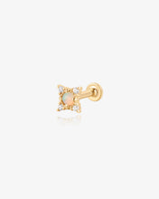 Load image into Gallery viewer, Opal &amp; Diamond Beaded Flatback Stud by Aurelie Gi
