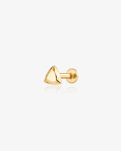 Load image into Gallery viewer, Faceted Triangle Flatback Stud by Aurelie Gi
