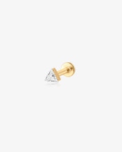 Load image into Gallery viewer, Triangle Lab-Grown Diamond Flatback Stud by Aurelie Gi
