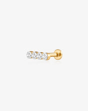 Load image into Gallery viewer, Four Stone Lab-Grown Diamond Flatback Stud by Aurelie Gi
