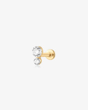Load image into Gallery viewer, Double Round Lab-Grown Diamond Flatback Stud by Aurelie Gi
