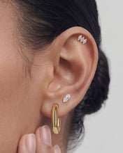 Load image into Gallery viewer, Triple Marquise Lab-Grown Diamond Threadless End by Aurelie Gi — detail view
