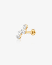 Load image into Gallery viewer, Zig-Zag Lab-Grown Diamond Flatback Stud by Aurelie Gi

