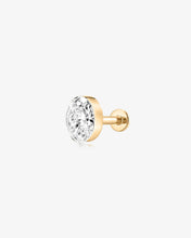 Load image into Gallery viewer, Oval Lab-Grown Diamond Flatback Stud by Aurelie Gi
