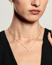 Load image into Gallery viewer, Emerald &amp; Pear Lab-Grown Diamond Necklace by Aurelie Gi — detail view

