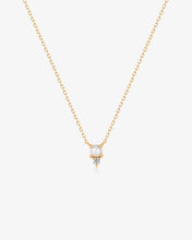Load image into Gallery viewer, TALIA | White Pearl &amp; White Sapphire Necklace by Aurelie Gi
