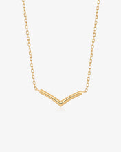 Load image into Gallery viewer, LAUREL | Gold Wishbone Necklace by Aurelie Gi
