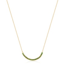 Load image into Gallery viewer, GLIMMER | Tsavorite Necklace by Aurelie Gi — alternate angle
