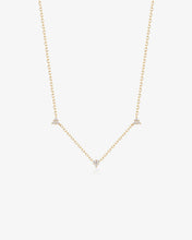 Load image into Gallery viewer, SANDRA | Natural Diamond Triple Station Necklace by Aurelie Gi
