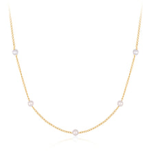 Load image into Gallery viewer, CAROLINA | Pearl Station Necklace by Aurelie Gi — alternate angle
