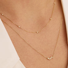 Load image into Gallery viewer, FRANCES | Natural Diamond Wave Necklace by Aurelie Gi — detail view
