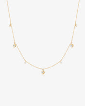 Load image into Gallery viewer, SOLARA | Bezel Half Moon Lab Grown Diamond Necklace by Aurelie Gi

