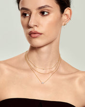 Load image into Gallery viewer, Lab Grown Diamond Station Necklace by Aurelie Gi — alternate angle
