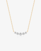 Load image into Gallery viewer, Graduated Lab Grown Diamond Curve Necklace by Aurelie Gi
