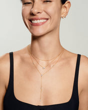 Load image into Gallery viewer, Toi et Moi Lab Grown Diamond Necklace by Aurelie Gi — on model
