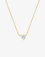Load image into Gallery viewer, Solitaire Pear Lab Grown Diamond Necklace by Aurelie Gi

