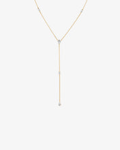 Load image into Gallery viewer, Pear Lab Grown Diamond Station Lariat Necklace by Aurelie Gi
