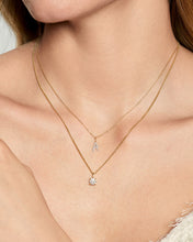 Load image into Gallery viewer, Cursive Letter Pavé Diamond Necklace by Aurelie Gi — detail view
