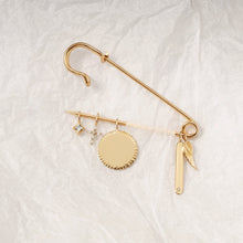 Load image into Gallery viewer, GRACE | Diamond Cross Charm by Aurelie Gi — on model
