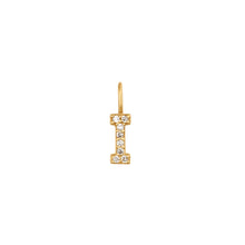Load image into Gallery viewer, Diamond Initial Charm by Aurelie Gi — alternate angle
