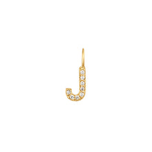 Load image into Gallery viewer, Diamond Initial Charm by Aurelie Gi — alternate angle

