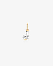 Load image into Gallery viewer, 14K Gold Initial Lab-Grown Diamond Charm by Aurelie Gi — alternate angle
