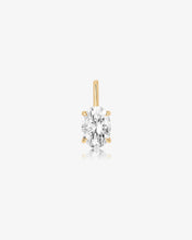 Load image into Gallery viewer, Oval Lab Grown Diamond Necklace Charm by Aurelie Gi
