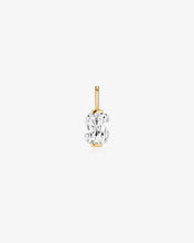 Load image into Gallery viewer, 14K Gold Initial Lab-Grown Diamond Charm by Aurelie Gi — alternate angle
