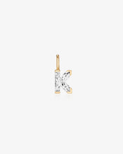 Load image into Gallery viewer, 14K Gold Initial Lab-Grown Diamond Charm by Aurelie Gi — alternate angle
