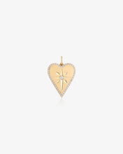 Load image into Gallery viewer, Celestial Heart Lab Diamond Necklace Charm by Aurelie Gi
