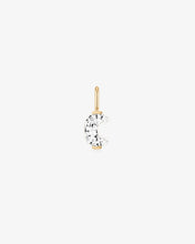 Load image into Gallery viewer, 14K Gold Initial Lab-Grown Diamond Charm by Aurelie Gi — alternate angle
