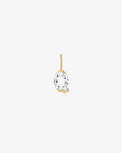 Load image into Gallery viewer, 14K Gold Initial Lab-Grown Diamond Charm by Aurelie Gi — alternate angle
