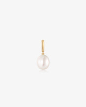 Load image into Gallery viewer, Oval Pearl Necklace Charm by Aurelie Gi
