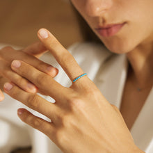 Load image into Gallery viewer, MARIA | Turquoise Stacking Ring by Aurelie Gi — detail view
